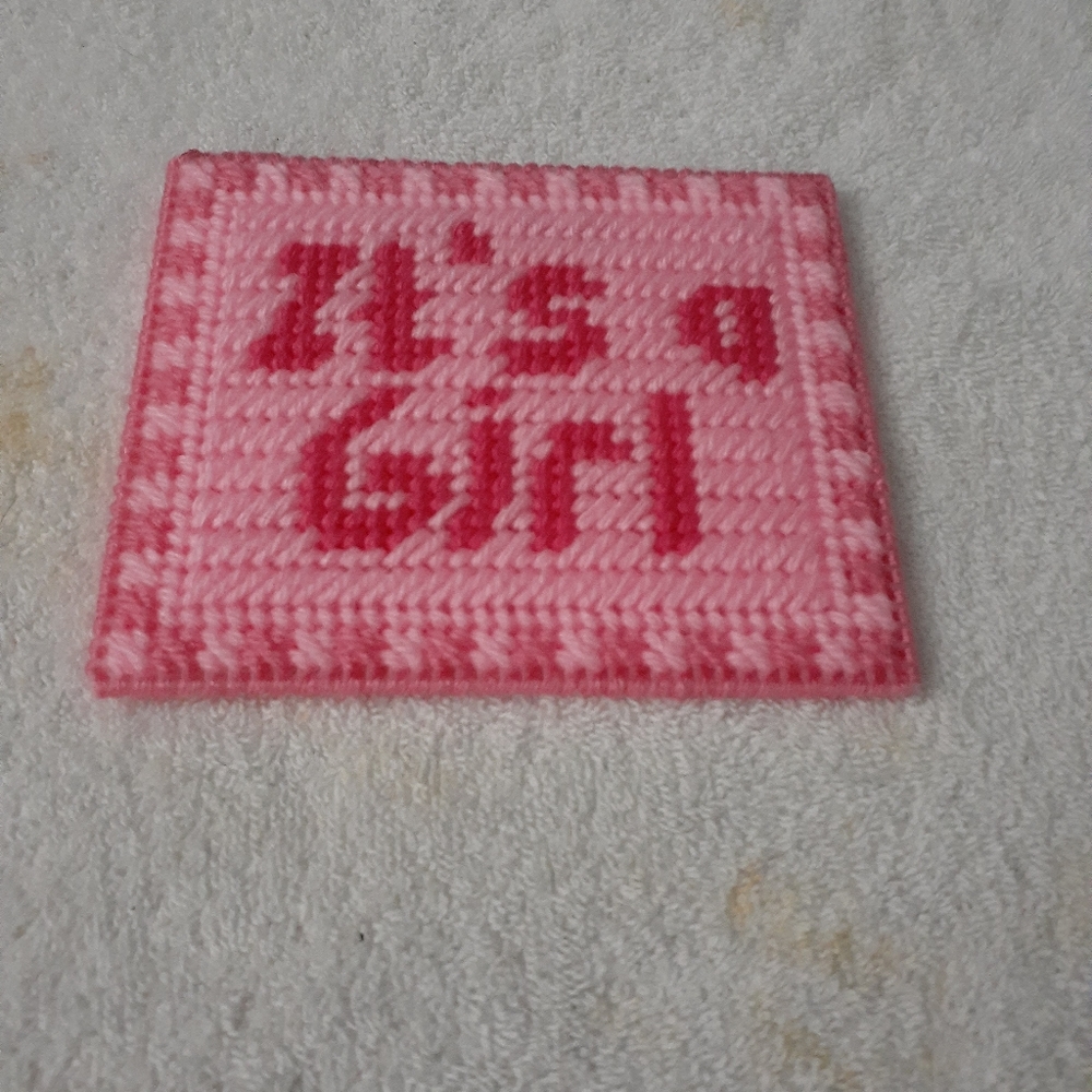 It's a Girl wall hanging